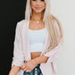 Higher Path Ruched Blazer Jacket -