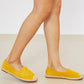 WeeBoo In Step Espadrille Slip-On Flats in Yellow -
