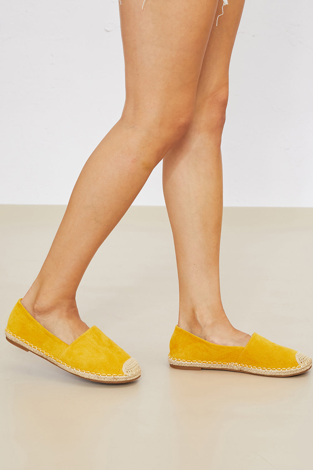 WeeBoo In Step Espadrille Slip-On Flats in Yellow -