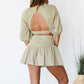 HFVE Here and Now Crop Top and Mini Skirt Set -