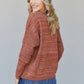 Sew In Love Full Size Mixed Knit Dropped Shoulder Sweater -