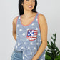 e. Luna Star Spangled Printed Sequin Pocket Tank -