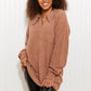 White Birch Stay Cozy Collared Sweater Dress -
