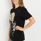 Lotus Fashion Halloween Dancing Skeletons Short Sleeve Tee Shirt -