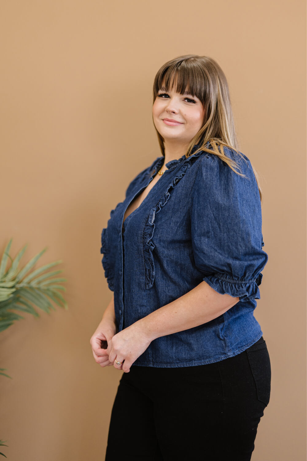 Sweet Generis Be True Denim Top -