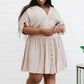 Davi & Dani Stay a Little Longer Pleated Mini Dress - Black / 3X