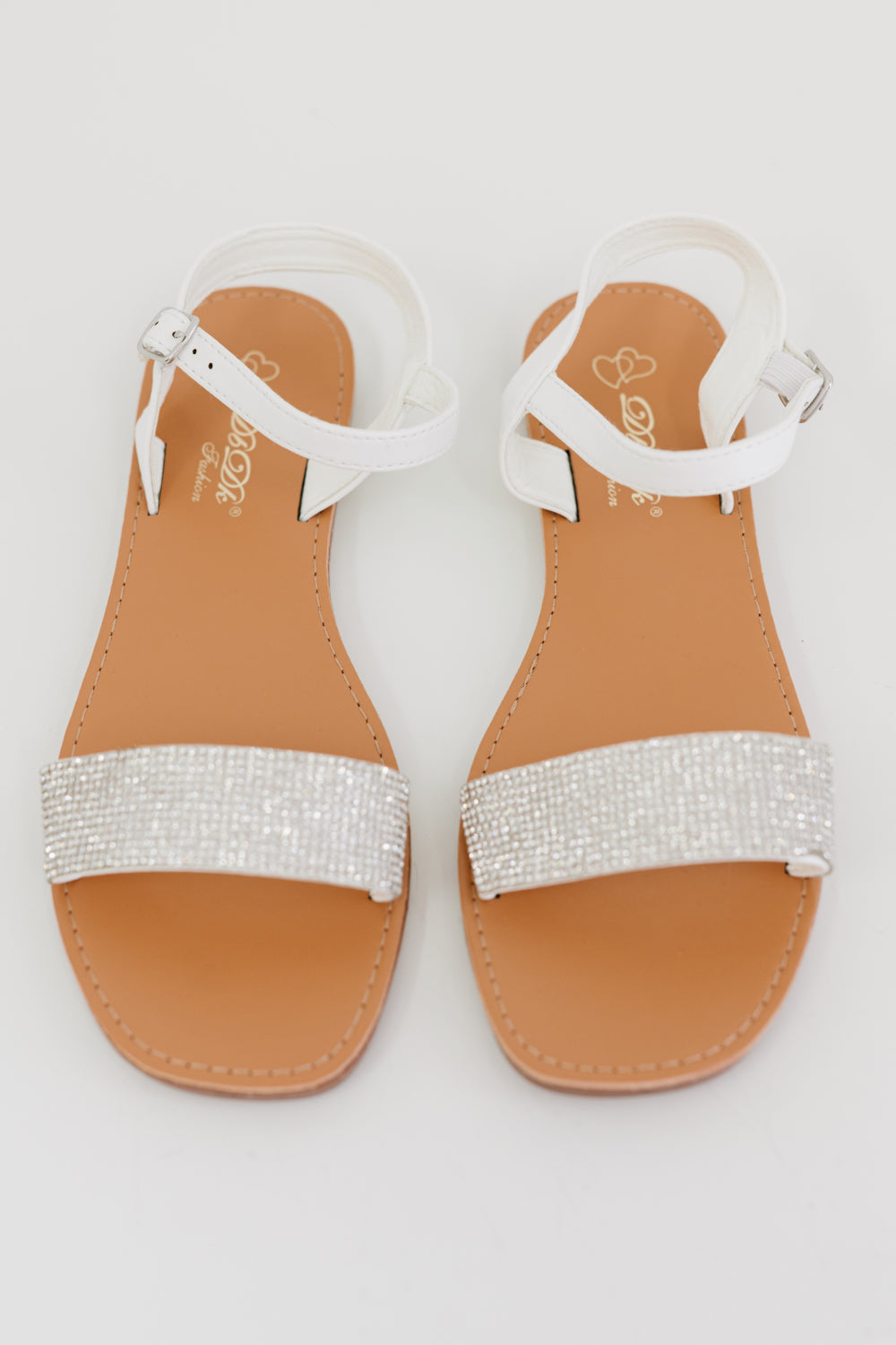 DDK The Extra Mile Rhinestone Sandals -