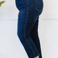 Judy Blue Sophie Cropped Straight Leg Jeans with Slit -
