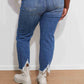 RISEN Anastasia Raw Hem Boyfriend Jeans -