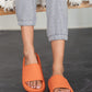 WeeBoo Go All Out Slide-On Sandals in Orange -