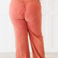 Cotton Bleu Vagabond Paperbag Wide Leg Pants -