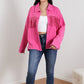 GeeGee Southwest Rhinestone Fringe Detail Shirt Jacket -