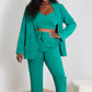 GeeGee Wall Street Bra, Blazer, and Pants Set in Kelly Green -