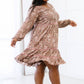 ODDI Floral Tiered Dress -
