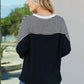 Sew In Love Full Size Striped Dolman Sleeve Knit Top -