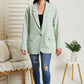 Trend Notes Self Made Blazer in Green -