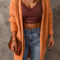 Cable-Knit Open Front Sweater Cardigan -