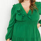 Davi & Dani Rooftop Reservation Full Size Layered Ruffle Midi Dress -