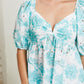 Hailey & Co Love You Most Floral Blouse -