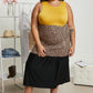 P & Rose Girl Next Door Leopard Color Block Dress in Mustard -