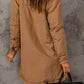 Snap Down Side Slit Jacket with Pockets -