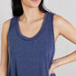 Sew In Love Never a Dull Moment Racerback Tank in Denim Color -