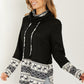 Heimish Sleigh Ride Full Size Waffle Knit Christmas Top -