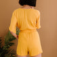 Dress Day Marigold Sunshine Tie-Front Romper -