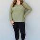 Heimish Fall Fields Full Size Waffle Knit Tunic Top -