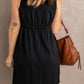 Sleeveless Button Down Mini Dress -