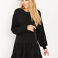 Emerald Gather Together Full Size Babydoll Tiered Drop-Waist Dress -