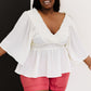Mittoshop R.S.V.P. Flare Sleeve Peplum Blouse -