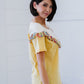 BiBi Saddle Up Fringe Detail Tee in Yellow -