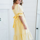 BiBi Simple Magic Smocked Midi Dress -