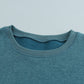 Color Block Ribbed Trim Sweatshirt -