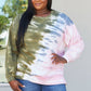 Sew In Love Full Size Tie-Dye Seam Detail Sweatshirt -