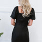 Chocolate USA Ruched Off-Shoulder PU Leather Dress -