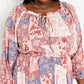 Andree by Unit Patchwork Floral Balloon Sleeve Dress -