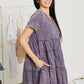 Sew In Love Breathtaking Views Tiered Mini Dress in Navy -