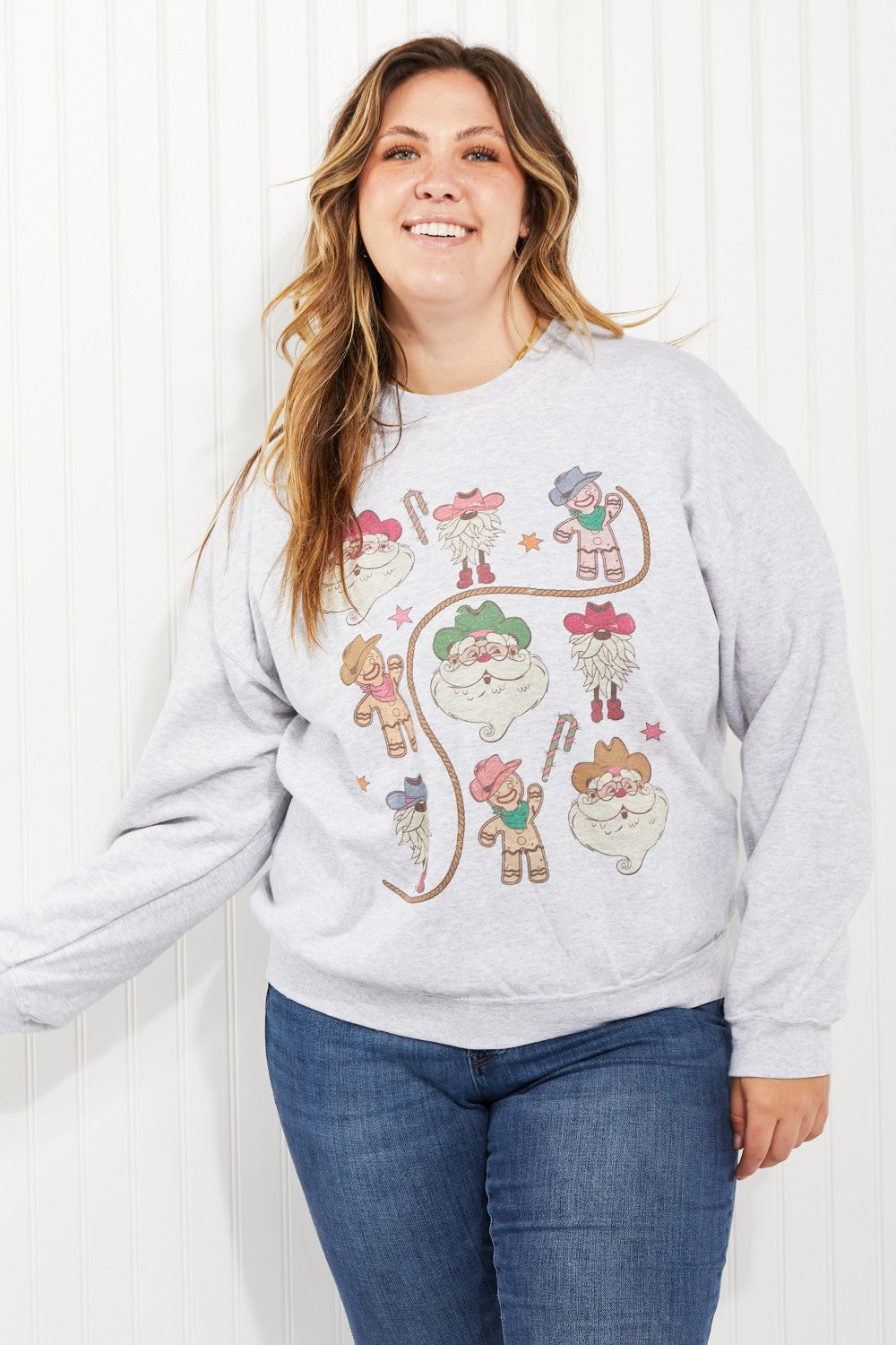 WKNDER Christmas Gallery Full Size Graphic Sweatshirt -