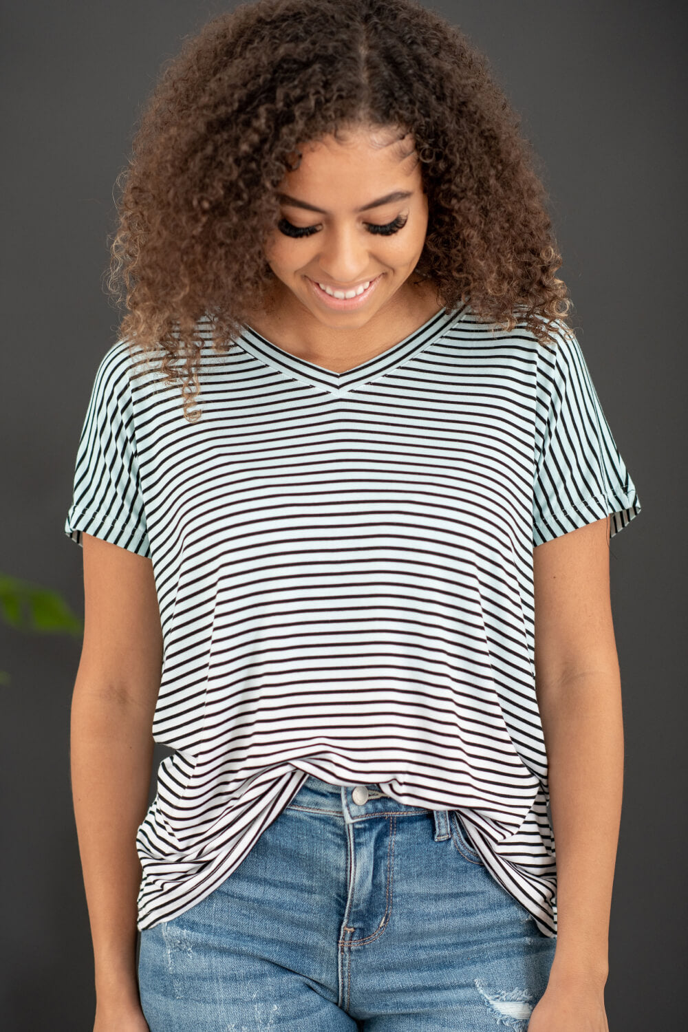 Sew In Love Running Free Striped Tee -