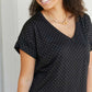 Sew In Love Let's Meet Up Polka Dot Tee in Black -