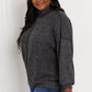 Zenana Infinitely Cozy Full Size Mock Neck Sweater -