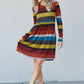 Heimish Full Size Striped Pleated Dress -