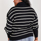 CY Fashion No Worries Striped Turtleneck Sweater -