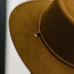 Fame Adventures to Come Faux Leather Strap Fedora -