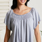White Birch Fifth and Broadway Flutter Sleeve Top -