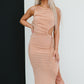 Mable Lavish Luxury Cutout Ruched Dress -