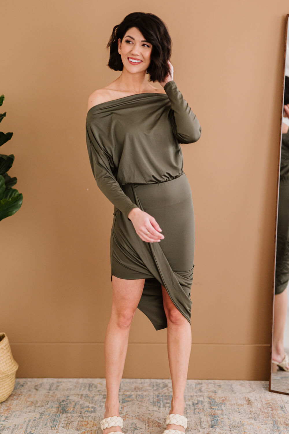 Dress Day New York Chic Ruched Bodycon Dress -