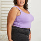 White Birch Take Me With Longline Bralette with Removable Pads in Grape -